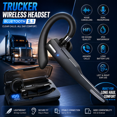 Trucker wireless headset - trucker,